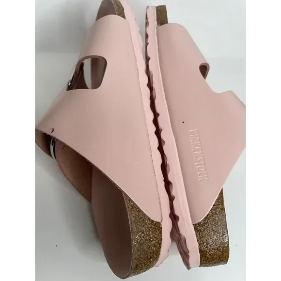 Birkenstock Arizona Big Buckle Sandal High Shine Pink Leather Patent 36 US 5 - Picture 6 of 7